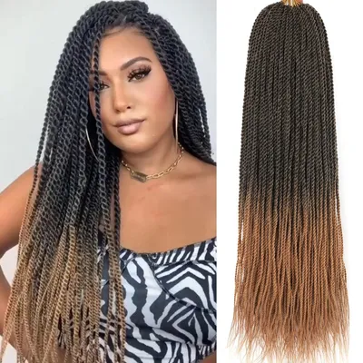 Immagine prodotto di Treccia senegalese per capelli, lunghezza 24 pollici - confezione da 8