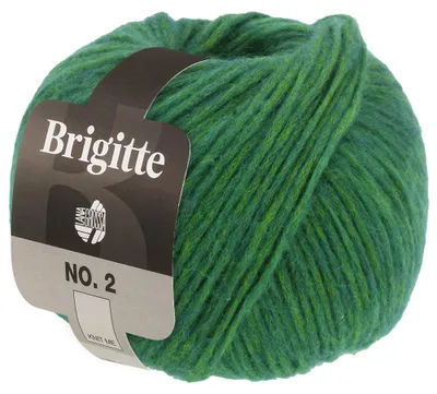Produktbild von Lana Grossa BRIGITTE NO. 2 Wolle 50 g 140 m Alpaka Baumwolle Strickgarn Farbe 050 - Opalgrün