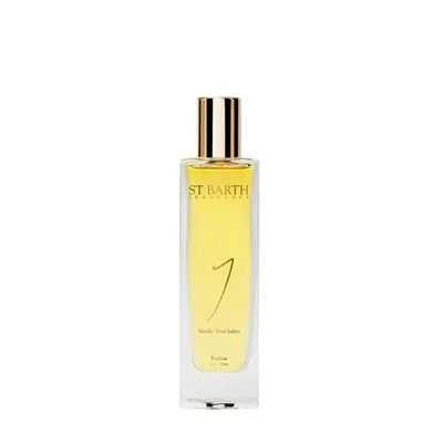 A bottle of perfume on a white background.