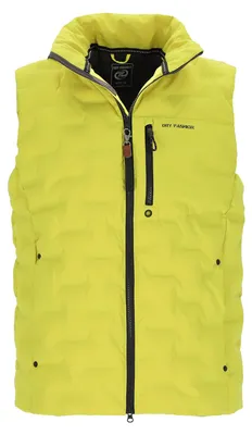 Produktbild von Dry Fashion Herren Steppweste Nordstrand Stehkragen Apfelgrün, Größe 6XL