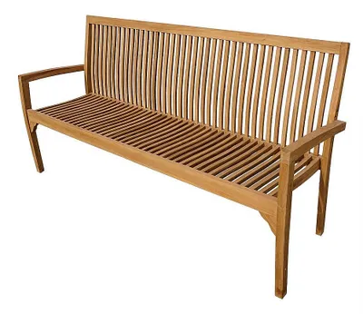 Obrázok produktu pre Záhradná lavica Asko Riviera drevená trojmiestna 180 cm teak