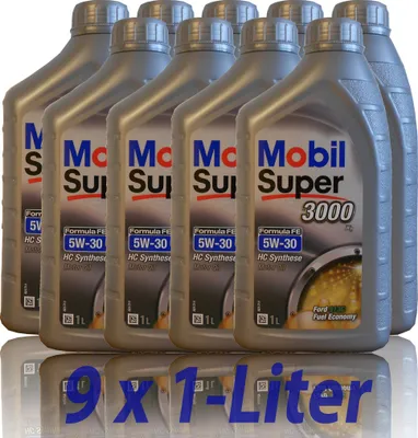 Produktbild von Mobil Super 3000 X1 Formula Fe 5w-30 9x1 Liter