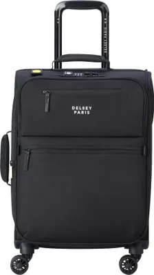 Image de DELSEY PARIS trolley Maubert 2.0 4 Double Rolls Expandable Cabin Trolley 55 Black noir 56cm