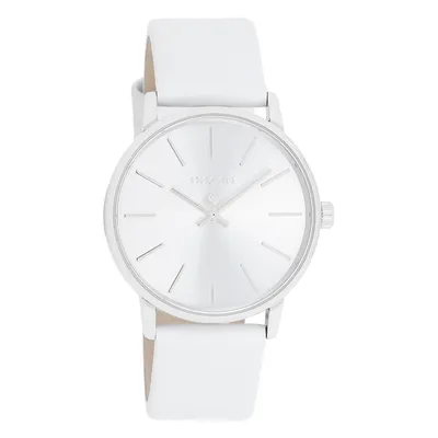 Produktbild von Oozoo Armbanduhr weiß Leder Timepieces Damen Analog-Quarzuhr UOC11060