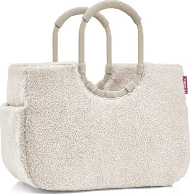 Obrázek produktu pro Reisenthel loopshopper L, látková taška, bílá, hliníková, vzor, tečkovaný vzor, 25 l