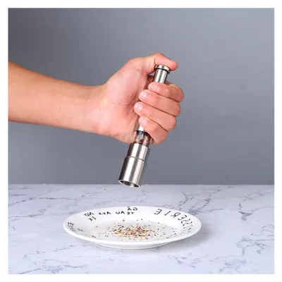 Produktbild von Manuelle Pfeffermühle aus Edelstahl für Pfeffer und Gewürze