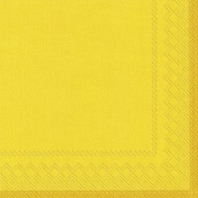 Produktbild von Servietten 33x33 cm - LINEN yellow