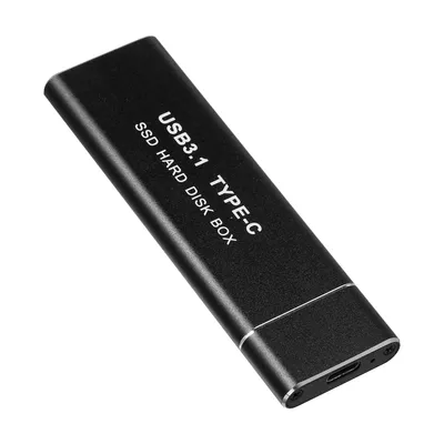 Obrázek produktu pro M.2 NVMe/NGFF Mobile Hard Drive Box Type-C External Solid-State SSD Hard Drive Box Podporuje NVMe/SATA Dual Protocol Aluminium Alloy Enclosure (Single-Wire Version)