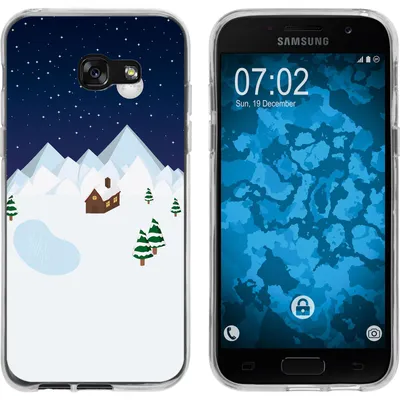 Produktbild von PhoneNatic Case kompatibel mit Samsung Galaxy A7 (2017) Silikon-Hülle X Mas Weihnachten Winterwonderland M6