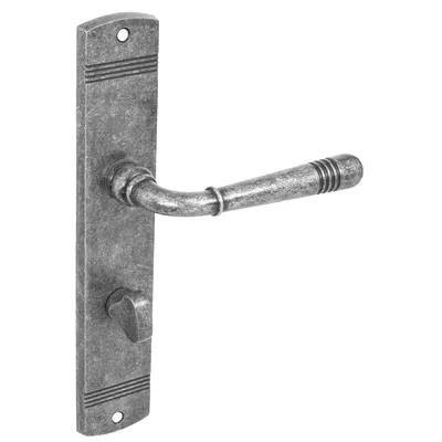 Produktbild von DOMINO Türgriff 78 Drückergarnitur WC – Bad 78 Set | Tür-klinke für Zimmertür, Bürotür, Kellertür & Innentür | aus Znal | Antike Nickel | LOFT M95 |