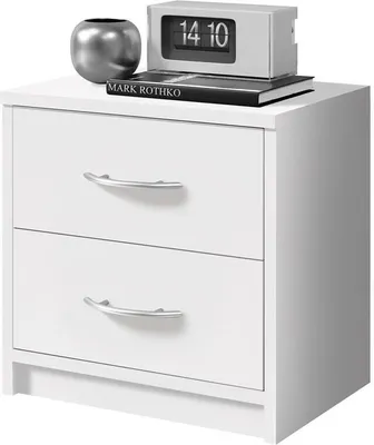 Produktbild von Nachttisch Nachtkonsole Nako Nachtkommode "Bettine II" Weiß