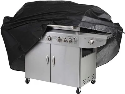 Produktbild von Grillabdeckung, Grillschutzplane, UV-best?ndig, wasserabweisend, feuchtigkeitsbest?ndig mit Aufbewahrungstasche, Schwarz, fš¹r Weber, Holland (145 x 61 x 117 cm)