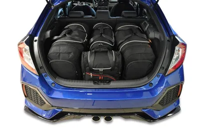 Obrázek produktu pro J&J Automotive | Sada 4ks cestovních tašek AERO pro HONDA CIVIC HATCHBACK 2017+