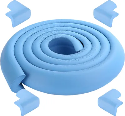 Produktbild von 2 Meter Länge Tischkantenschutz Babyprojektor + 4 Ecken (Himmelblau) weich ungiftig und umweltfreundlich