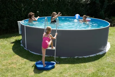 Produktbild von Stahlwandpool Marimex Orlando 3,66 x 0,91m Grau + Skimmer