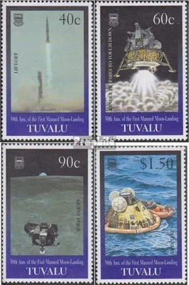 Produktbild von Briefmarken Tuvalu 1999 Mi 832-835 (kompl.Ausg.) postfrisch Erste bemannte Mondlandung