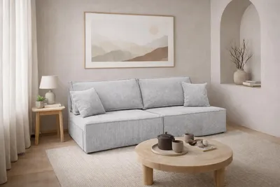 Produktbild von Kaiser Möbel Sofa mit Schlaffunktion und Bettkasten, Cordstoff Poso, Grün, BEST MINI