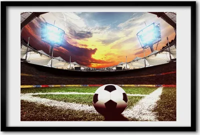 Produktbild von Bild 60x40 MDF-Rahmen, Wandkunst Fußballstadion