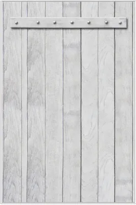 Produktbild von Wallario Wandbild Graue Holztür, Größe: 61 x 91,50 cm, Poster mit weißem Aluminiumrahmen