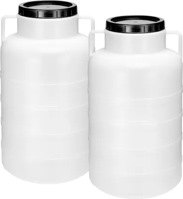 Produktbild von Set 2x Weithalsfass BPA-frei Futtertonne Fass mit Deckel Regentonne GD-0128