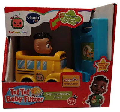 Produktbild von VTech CoComelon Codys Schulbus inkl. Schiene, Bus, 1,5 Jahr(e), AAA, Blau, Gelb