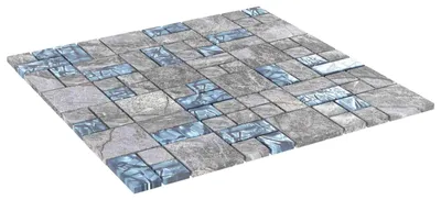 Immagine prodotto di Piastrella Mosaic 11 pcs Grigio e Blu 50 x 50 cm Vetro