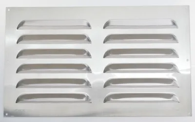 Produktbild von Wetterschutzgitter Aluminium eckig flach 1,5 mm 200 x 500 mm