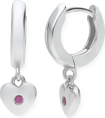 Produktbild von JuwelmaLux Herz Creolen 925 Sterling Silber rhodiniert Zirkonia JL10-06-0605