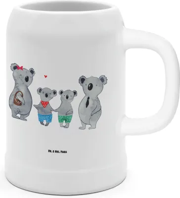 Produktbild von Mr. & Mrs. Panda Seidel Koala Familie zwei - Weiß - Geschenk, Steinkrug, Tonkrug, Krug, Koalabär, Bruder, Bierhumpen, Humpen, Zusammen