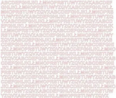 Image de Lettres autocollantes, 7 mm, blanc mat