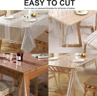 Obrázok produktu pre Priehľadný obrus 100 x 150 cm, ľahko čistiteľný