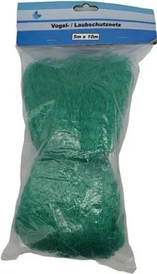 Produktbild von Vogel- /Laubschutznetz, 5 x 10 m, dunkelgrün, HDPE 7 g/m, Maschengröße 12 x 12 mm