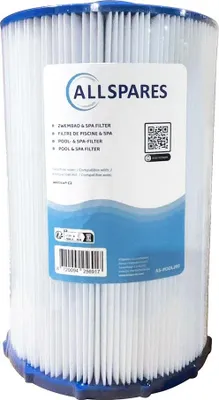 Produktbild von AllSpares Wasserfilter für Whirlpool/Pool Filterkartusche geeignet für Weltico C2 / 62612 | Ø180x270mm
