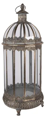 Produktbild von Clayre & Eef Laterne Ø 28x69 cm Braun Metall