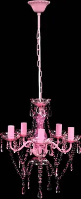 Produktbild von vidaXL Kronleuchter 5 Glühbirnen Rosa