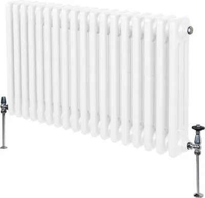 Productafbeelding van Traditionele radiator met 3 kolommen - 600 x 832 mm - Wit