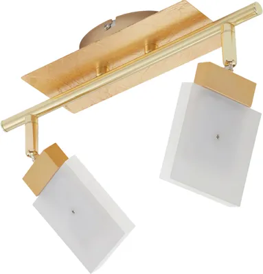 Produktbild von Briloner LED Deckenleuchte 2 Flammig Gold Metall 900lm Warmweiß Schwenkbar
