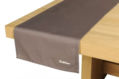 Produktbild von Blyco Outdoor Tischläufer Daisy St.Tropez 40x142cm graphite, Rechteckig, Schwarz, Polyester, Tischläufer, Innen & Außen, 42 x 145 cm