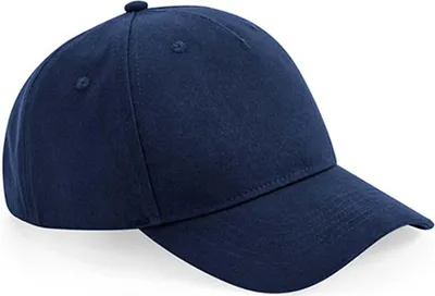 Produktbild von Beechfield B62N | Organic Baumwolle 5 Panel Cap Bio Baumwolle - Farbe: Navy - Größe: One Size