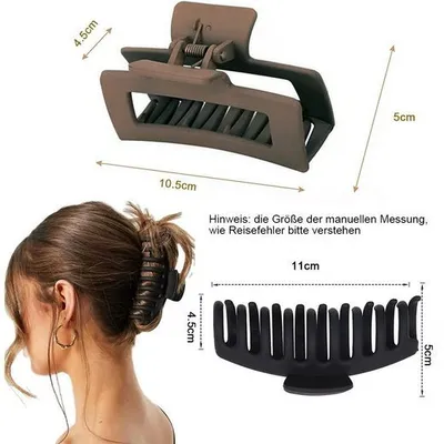 12 Haarklammern + 1 Stielkamm Set – Perfekt Zum Frisieren, Färben Und Stylen