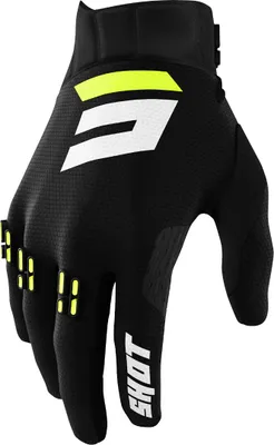 Produktbild von Shot Aerolite Gradient Motocross Handschuhe (Black/White/Yellow,10)