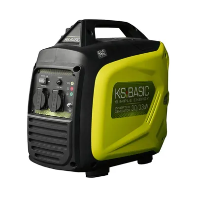 Produktbild von Könner & Söhnen Inverter Stromerzeuger KSB 33i S, 3300W, reine Sinuswelle, Benzin, leise, Eco-Modus, Notstromaggregat, Camping Generator