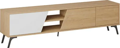 Image de Male - Meuble TV, 180x36x48h cm Chêne Marron, une Étagère