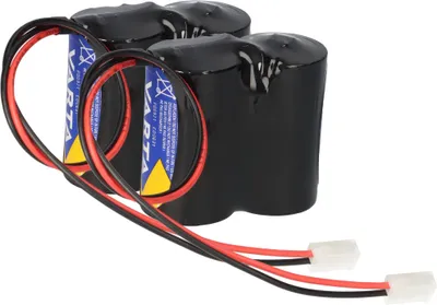 Produktbild von Ersatzbatterie kompatibel ABUS Security-Center für 2WAY-Funksirene 2x2er Set Varta Stecker
