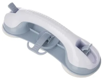 Zdjęcie produktu dla Uchwyt do łazienki - organizer - przyssawki - plastik - 28,5 cm - biały