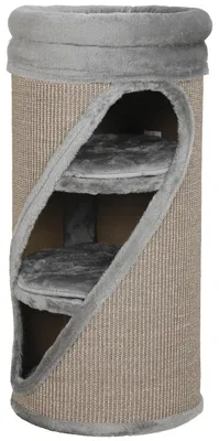 Produktbild von PawHut Kratztonne 75 cm Hoch Ø 35 cm 4-Stufige Katzentonne mit 3 Höhlen