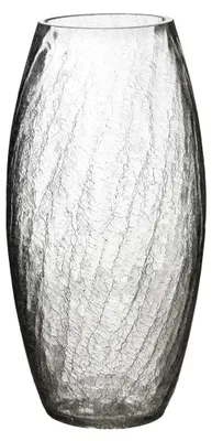 Produktbild von Vase SERENITE aus Glas mit Rissstruktur 10x15x30 cm