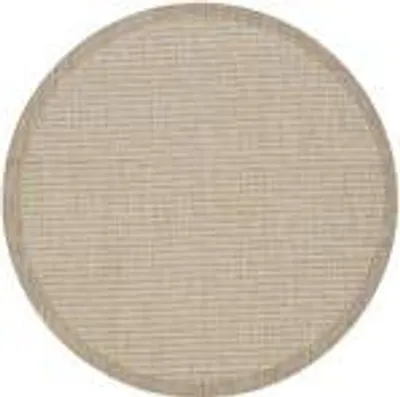 Produktbild von Outdoor Teppich Wetterfest Terrasse Balkon Garten Küchenteppich Einfarbiges Design Flachgewebe Sisal Look Waschbarer Teppich Verschiedene Große : 160 X 160 cm , Farbe : Beige