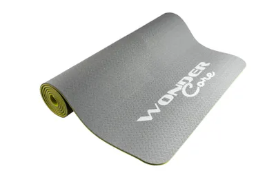 Image de Wonder Core – Tapis de yoga en TPE – Jaune/gris
