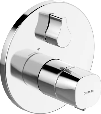 Produktbild von Hansa Fertigmontageset HANSALIVING für Wannen-Thermostat-Batterie, DN 15 mit Sicherungseinrichtung verchromt